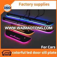 Car accessories made in china your car door sill design acrylic material with led light inside