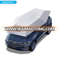 4.6M Semi Automatic Car Umbrella Folded Portable Sunproof Shade Canopy Cover Universal Fit Car tent umbrella